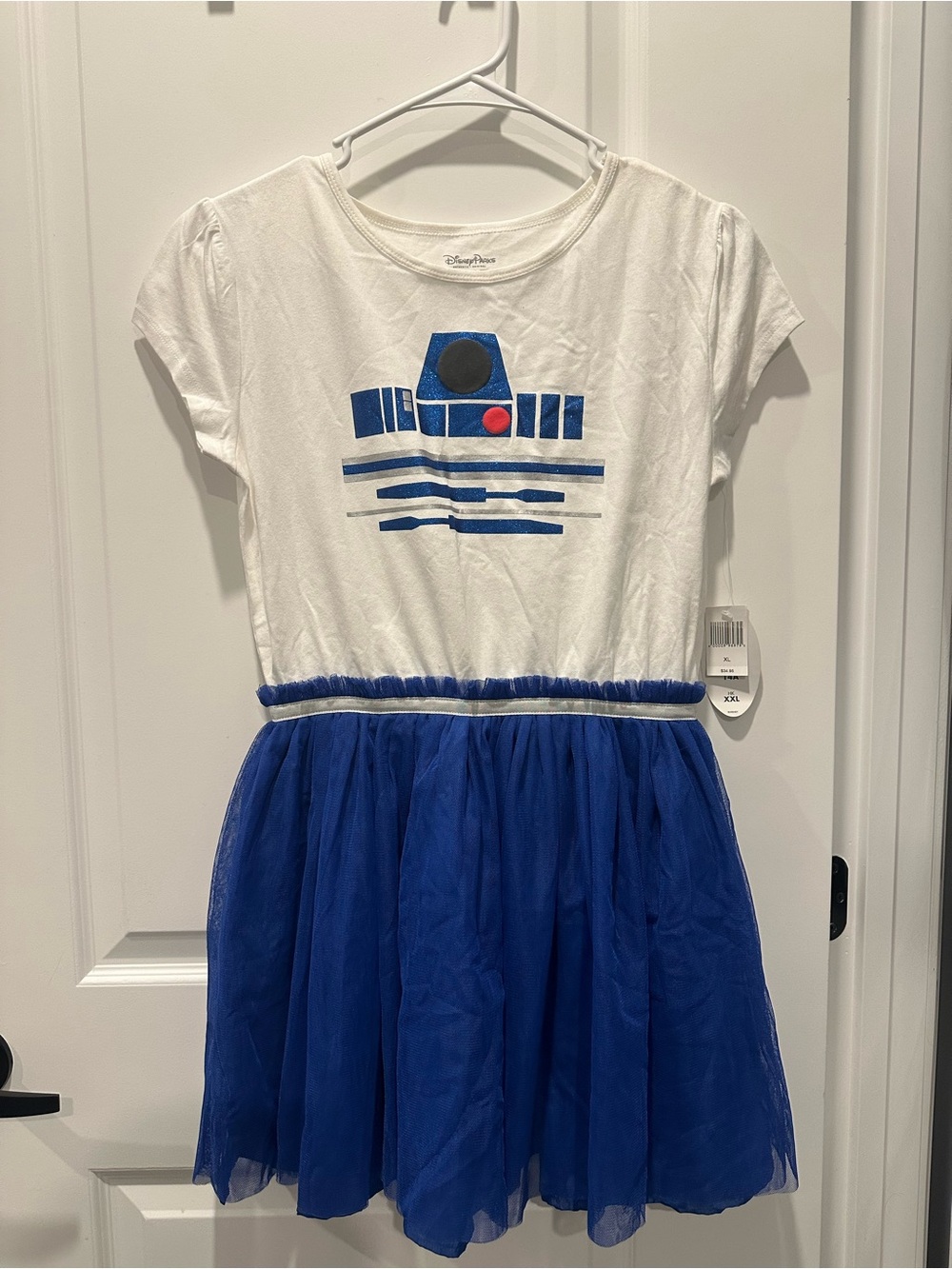 Disney Star Wars R2-D2 Blue & White Girls' Dress XL(14/16)